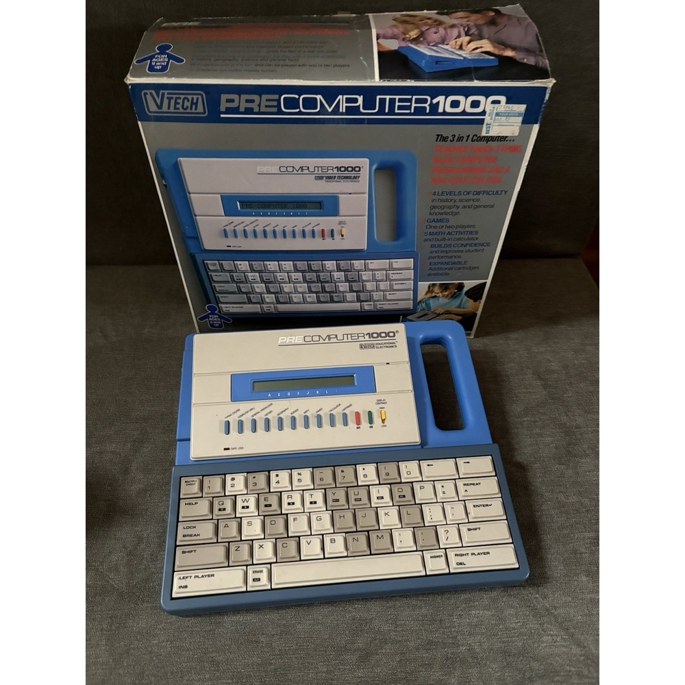 VTech PreComputer 1000 Video Technology Educational Electronics Tested‎